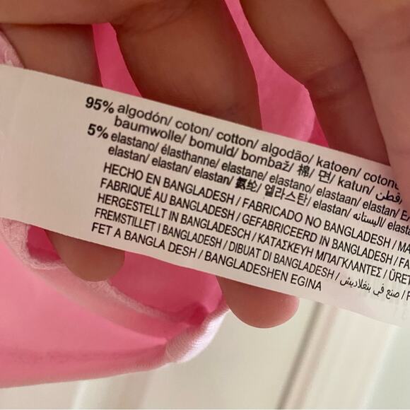 ZARA • Baby Pink Cropped Fitted Sleeveless Scoop Neck Tank Top - Picture 4 of 6